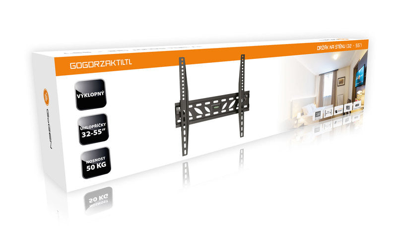 Suport TV GoGEN L, diagonala 32"-55" (81 cmc - 140 cm), inclinare 0°-10°, 50 kg, VESA