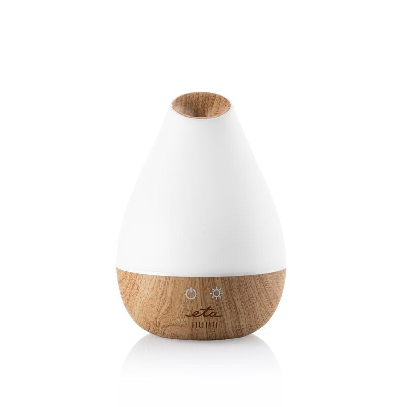 Humidificador ultrasónico y difusor de aromaterapia ETA Aura 7634, 1,3 L, iluminación en color, cobertura 30 m²