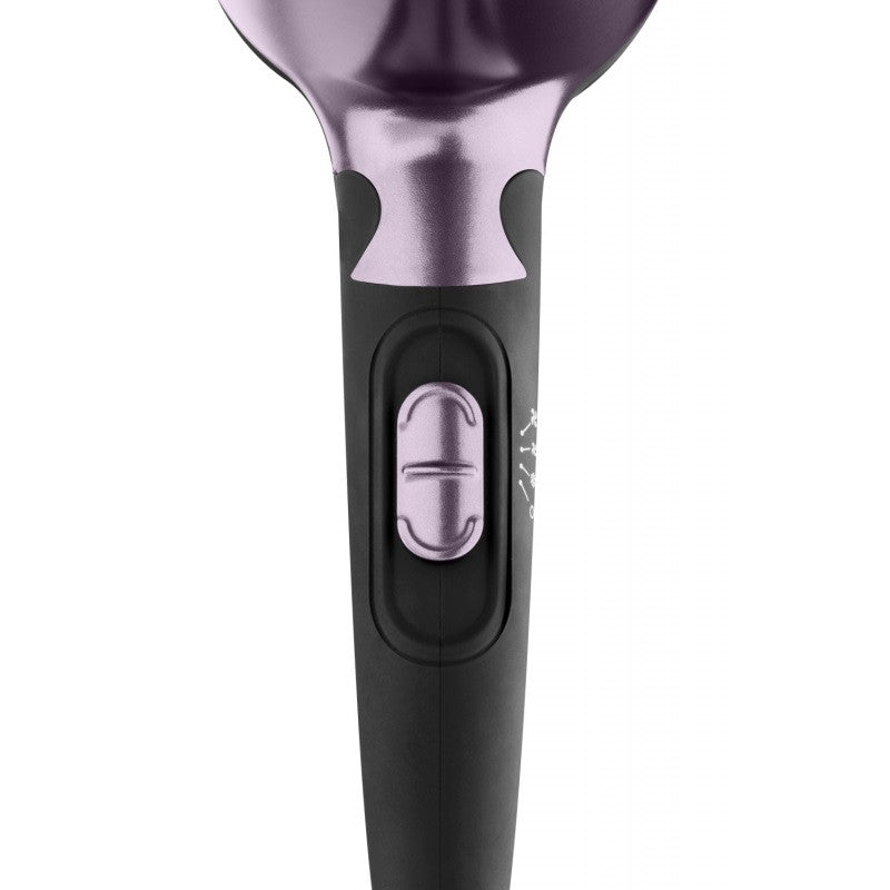 Secador de pelo para viaje ETA Rosalia 6320 morado, 1200 W, 2 velocidades, 3 niveles de temperatura, concentrador