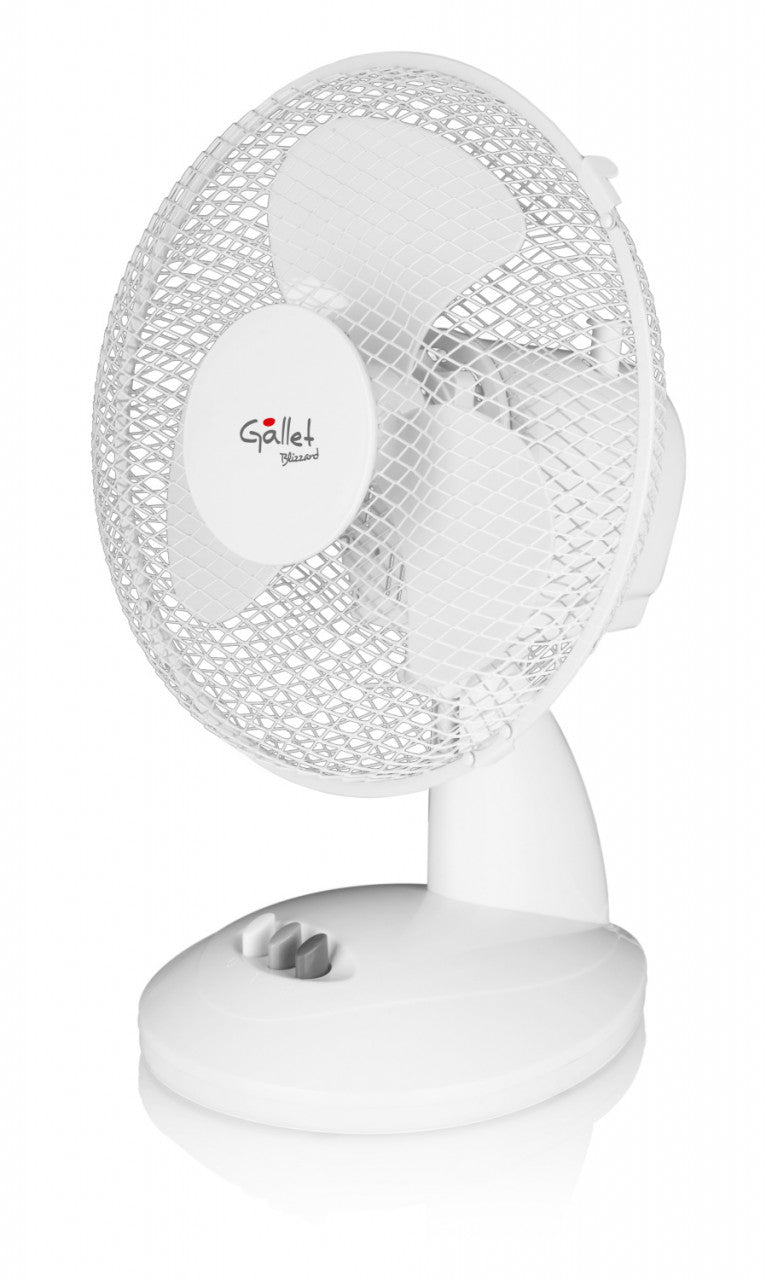 Ventilador de mesa GALLET VEN9, 23 W, diámetro 23 cm, 2 velocidades, oscilación