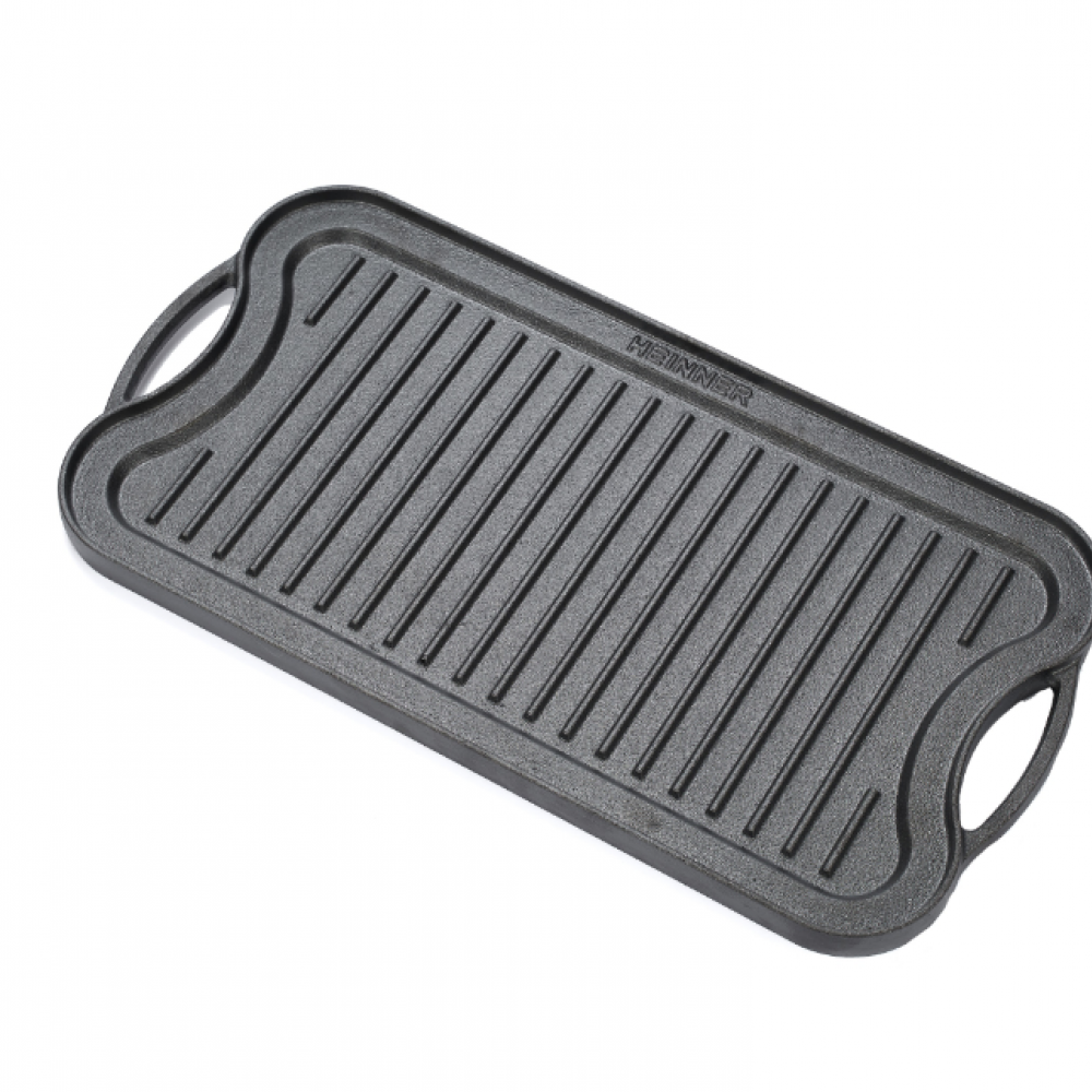 Tava grill/plita Cooking by Heinner, fonta, inductie, 51 x 26 x 2.5 cm