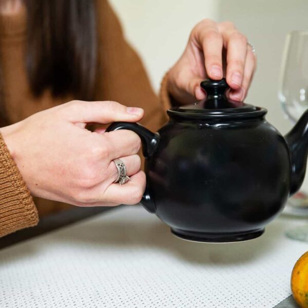 Set of 6 tea pots, 600 ml, Matte Black