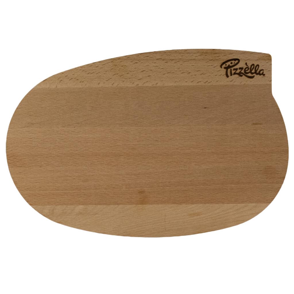 Chopping board, with handle, Oval, 350x230x10 mm, Wood