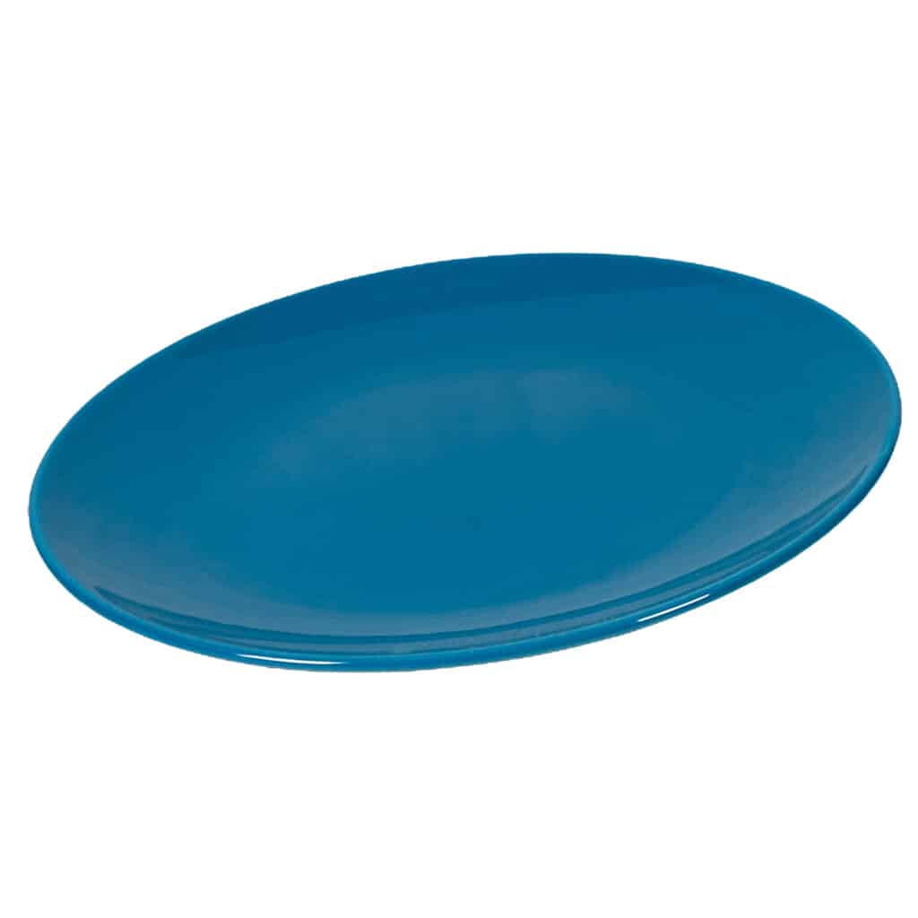 Set of 6 dessert plate, Round, 20 cm, Glossy Blue