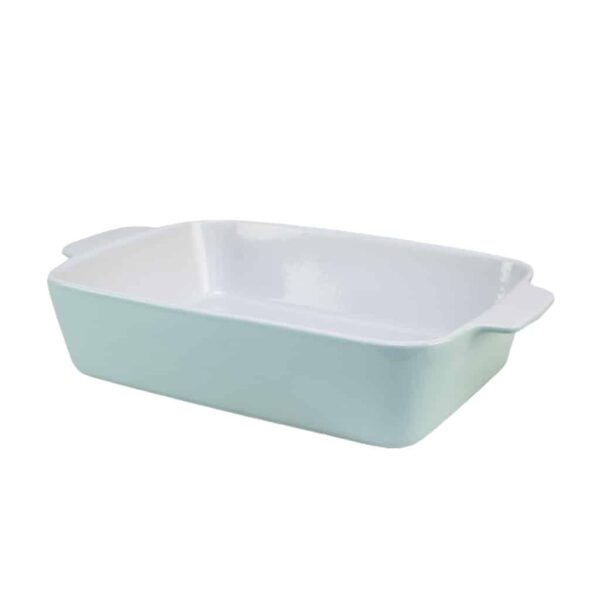 Heat-resistant tray, Oval, 35x21.5x8 cm, Glossy White