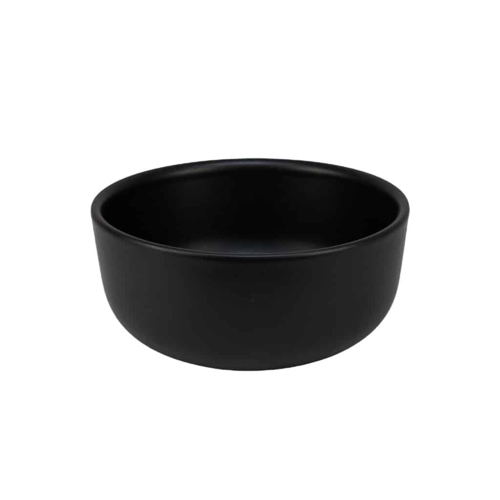 Heat-resistant tray, Round, 16x8 cm, Matte Black