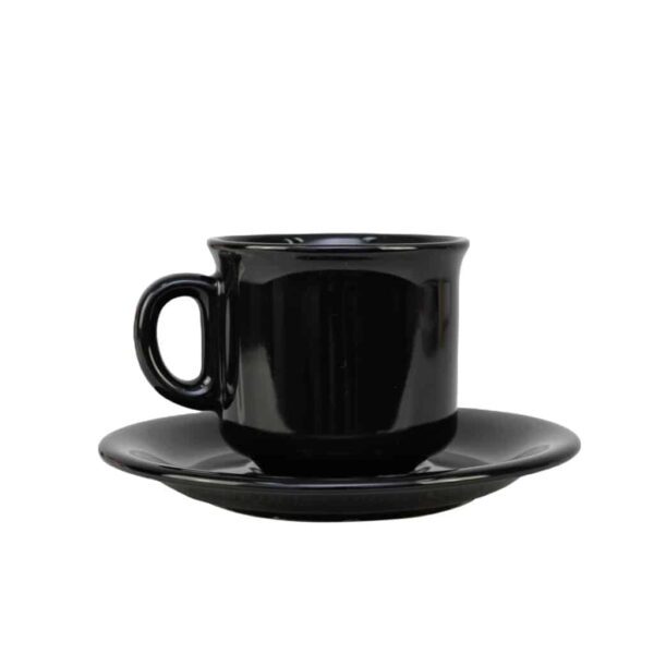 Set of 3 Cup with saucer, 220 ml, Glossy Green
