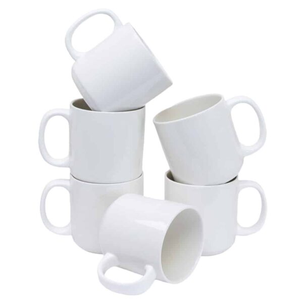 Set of 6 mug, 350 ml, Porcelain