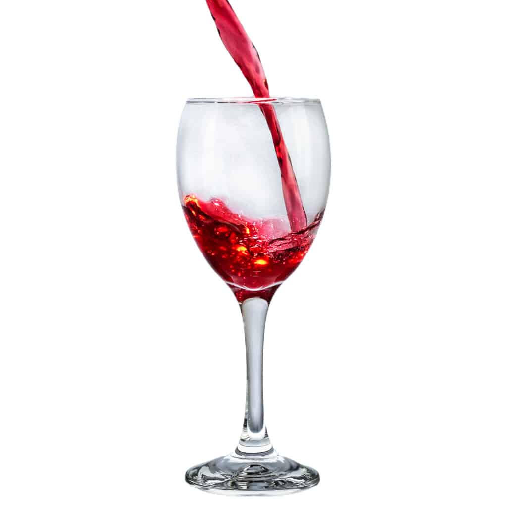 Set of 6 red wine glasses, 245 ml, Crystal Clear