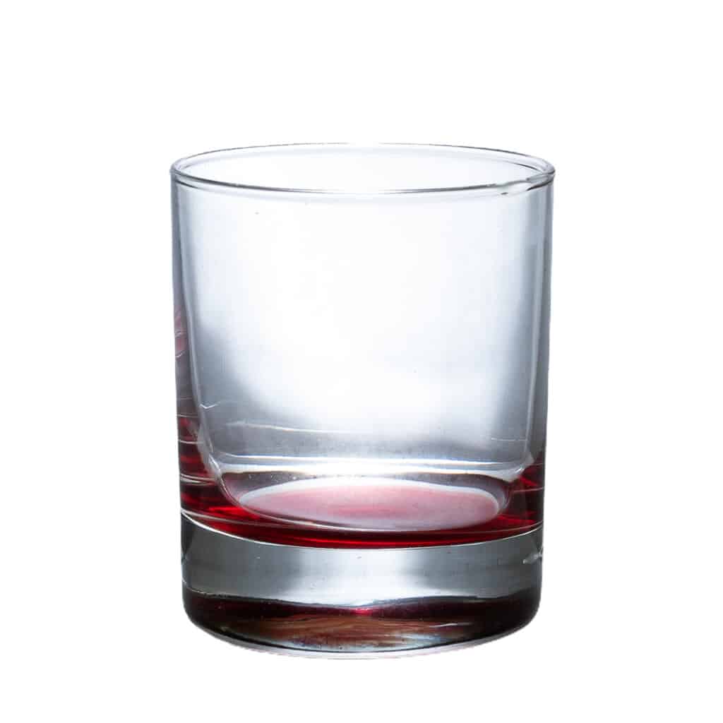 Set de 6 pahare de whisky, 225 ml, Crystal Clear, fund colorat