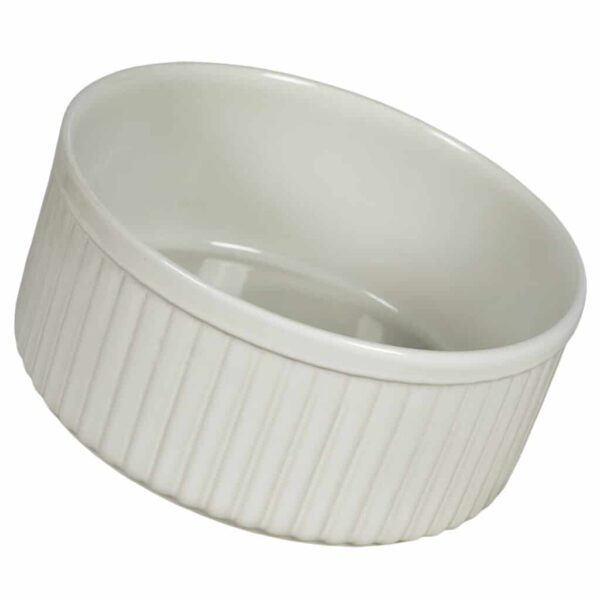 Heat-resistant tray, Round, 20x9 cm, Glossy White