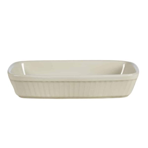 Heat-resistant tray, Square, 21x12x4 cm, Glossy White