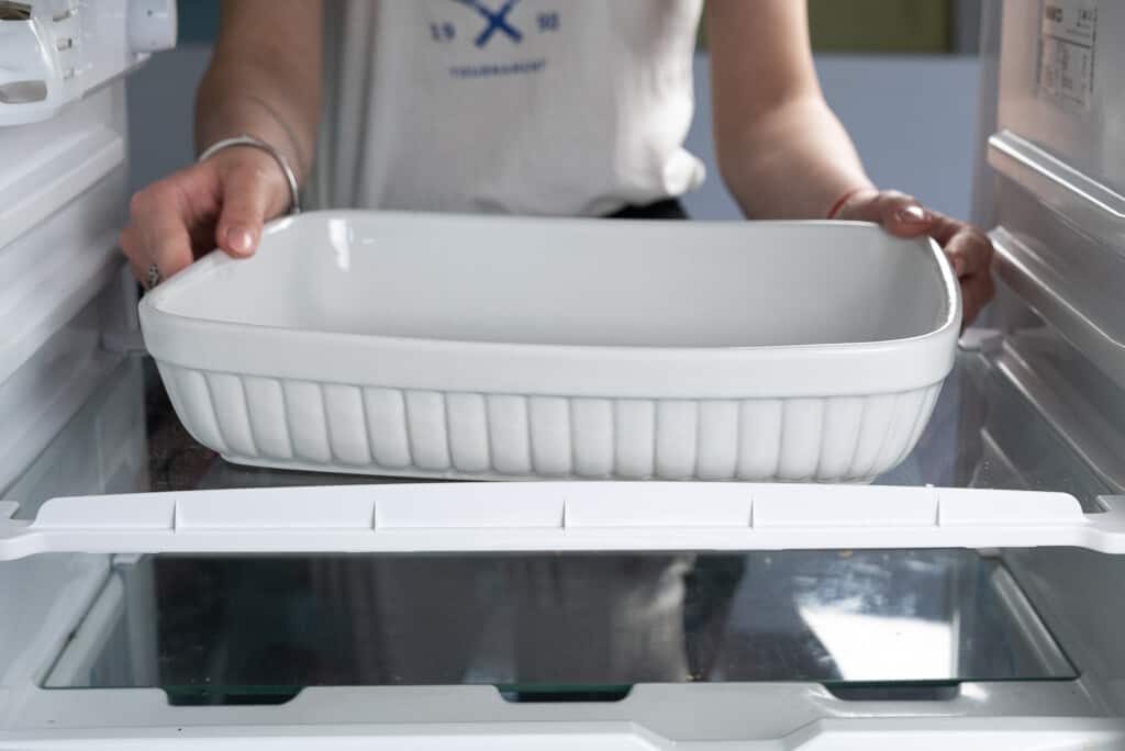 Heat-resistant tray, Rectangular, 18.5x14.5x5 cm, Glossy White