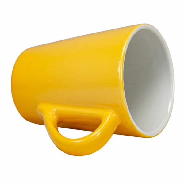 Mug, 220 ml, Glossy White and Yellow