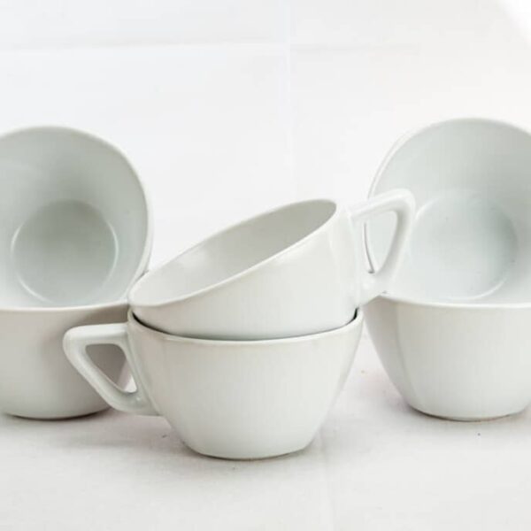 Set of 6 jumbo mugs, 400 ml, Matte White