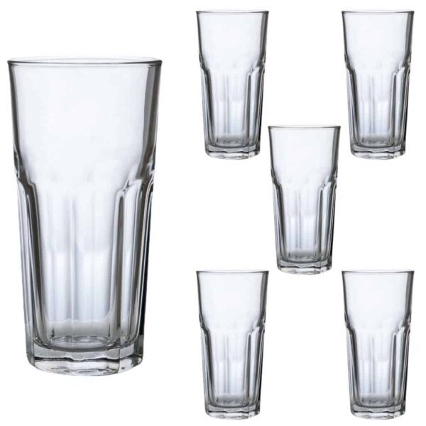 Set of 6 water glasses, 280 ml, Crystal Clear