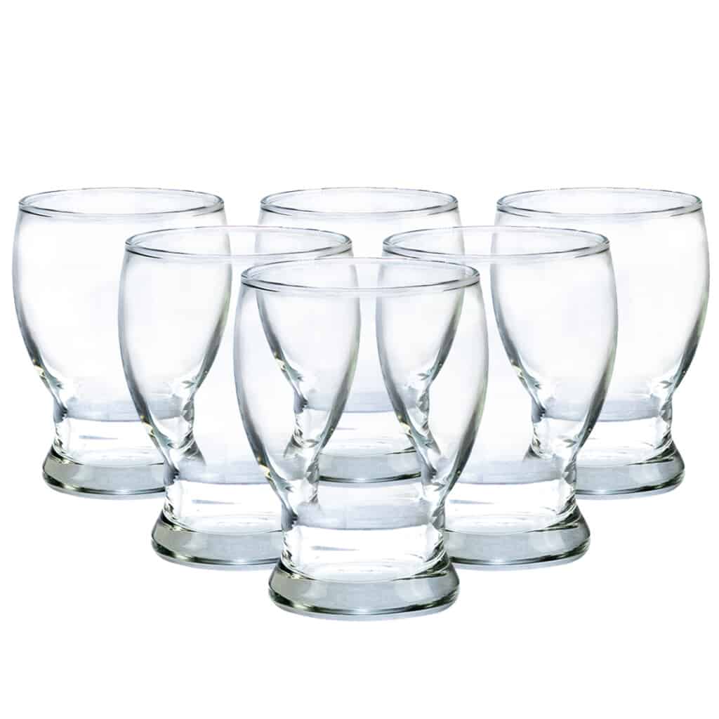Set of 6 wine glasses, Iustina, 180 ml, Crystal Clear