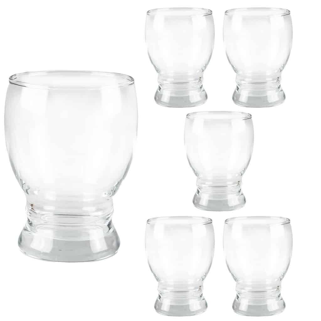 Set of 6  glasses, 290 ml, Crystal Clear