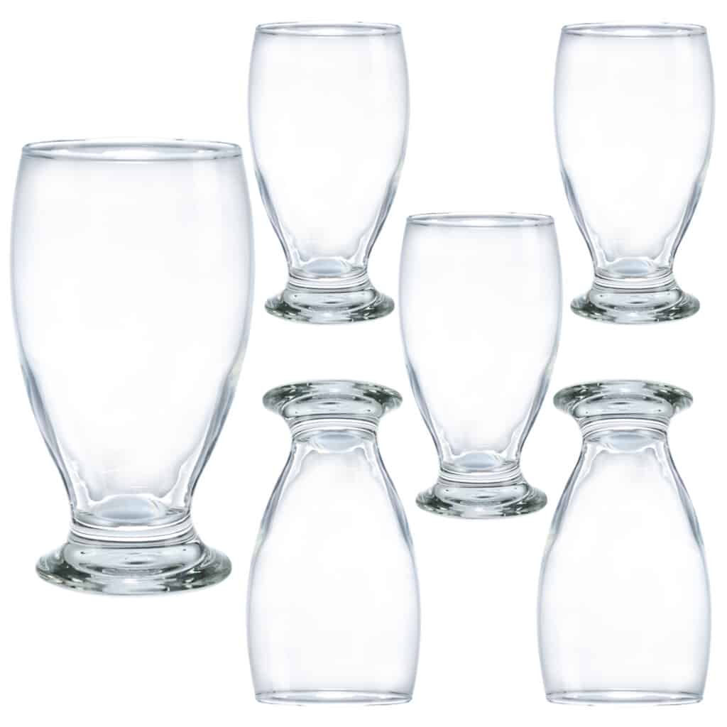 Set of 6 glasses, 280 ml, Crystal Clear