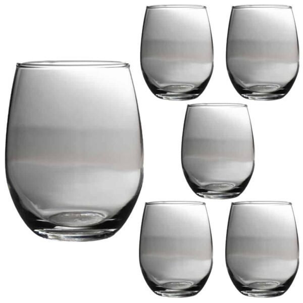 Set of 6 whisky glasses, 345 ml, Crystal Clear