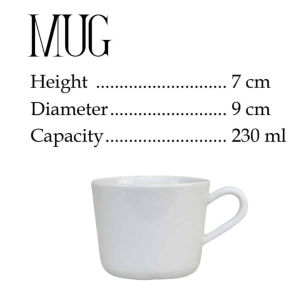 Mug, 230 ml, Porcelain