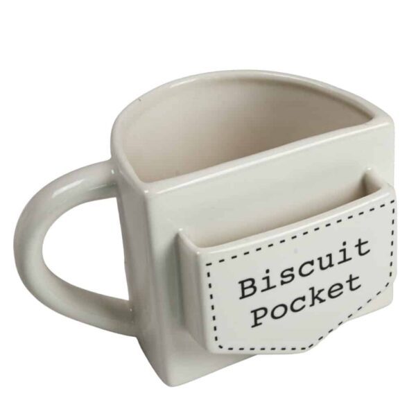 Biscuit Pocket Mug, 420 ml, Glossy White