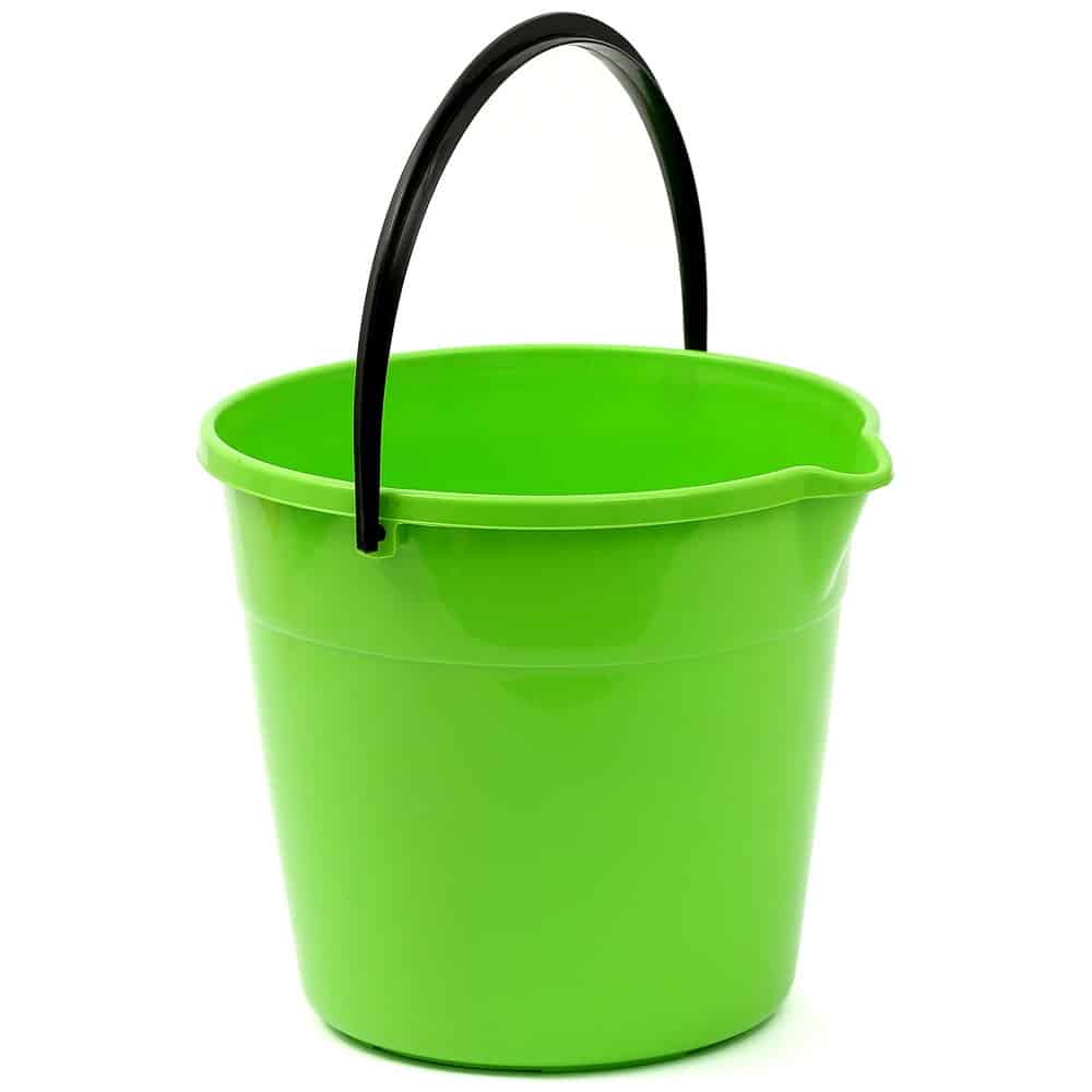 Bucket with Handle, Round, 10 l, Green