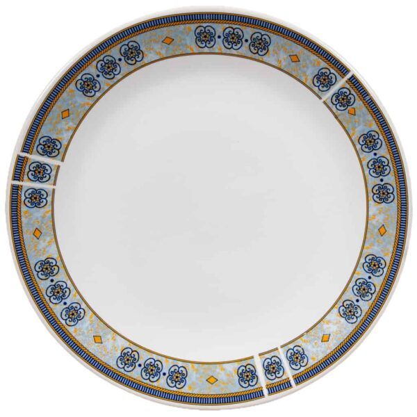 Set of 6 dessert plate, Round, 20 cm, Glossy Blue