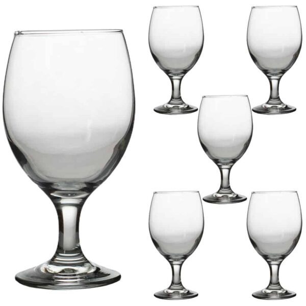 Set of 6 cognac glasses, 385 ml, Crystal Clear