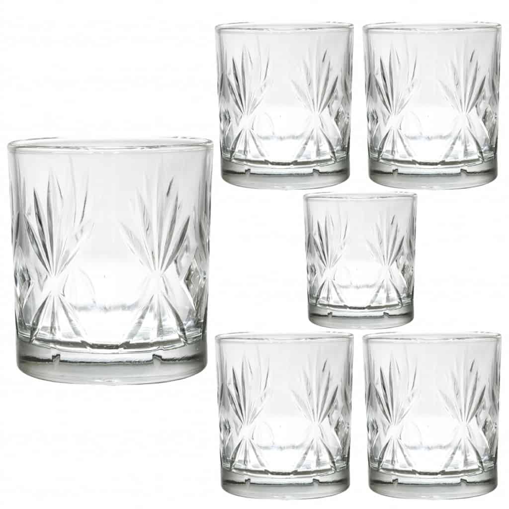 Set of 6 whisky glasses, 305 ml, Crystal Clear