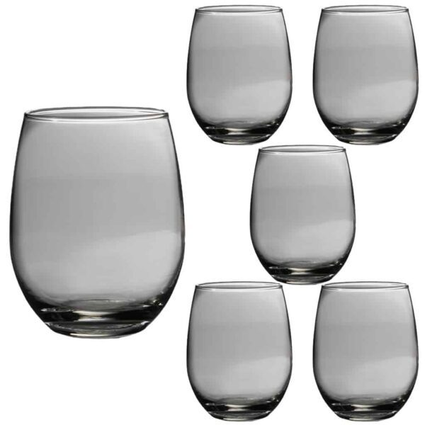Set of 6  glasses, 465 ml, Crystal Clear