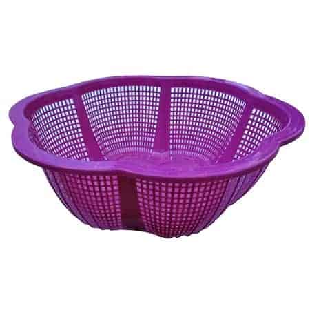 Basket Hortensia, Round, 28 cm, Purple