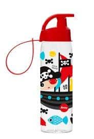 Bottle with cap "pirates", 500 ml, Red