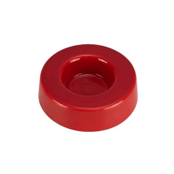 Candle holder, Round, 9 cm, Glossy Red