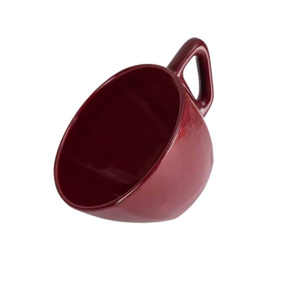 Cup, Square, 400 ml, Glossy Burgundy
