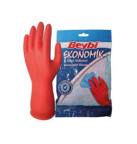 Cleaning gloves "EKO", Size L, 9-9,5, Red