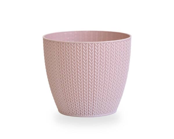 Flower Pot Knit, Round,12 cm, 0,5 l Pink