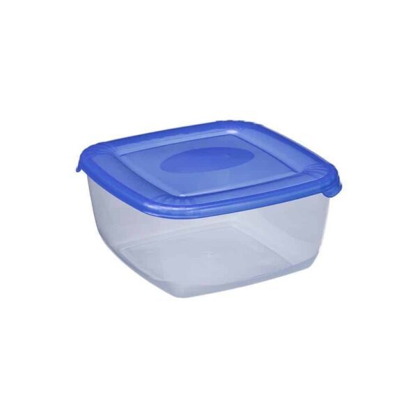 Food Container Polar, Square, 1.5 l, Blue Lid