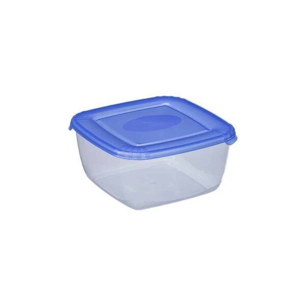 Food Container Polar, Square, 950 ml, Blue Lid
