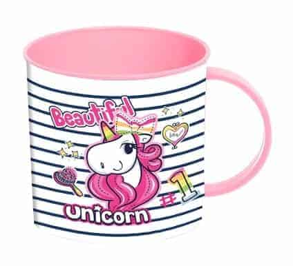 Mug "unicorn", Round, 280 ml, White x Pink
