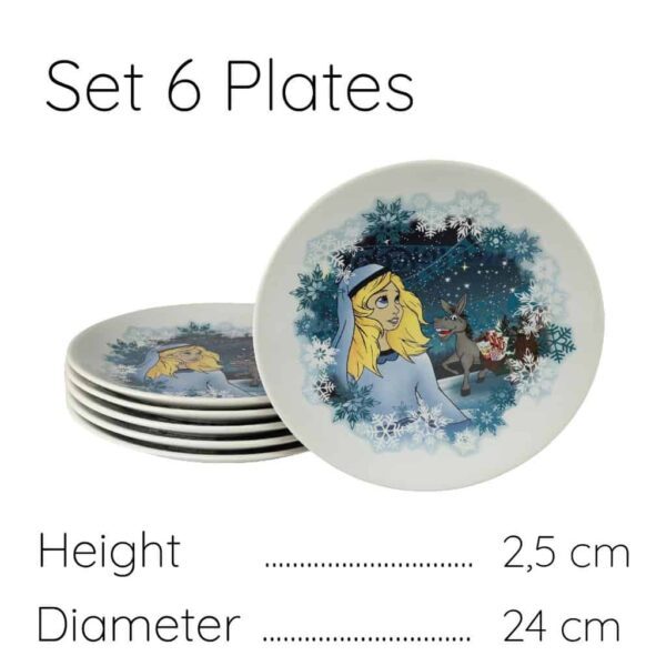 Set 6 Dinner Plates, Round