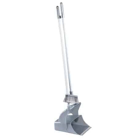 Set Tall Broom and Dustpan with stick, Grey
