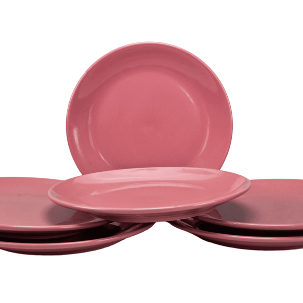 Set 6 dinner plates, Cesiro, Ø26 cm, Raspberry Pink
