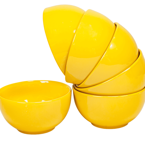 Set of 6 bowls, Cesiro, 200 ml, Dandelion Yellow