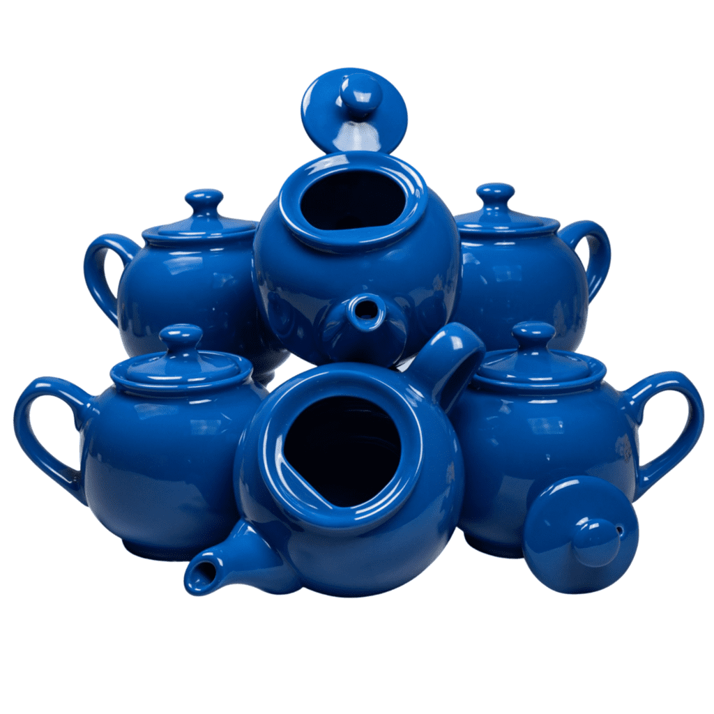 Set of 6 teapots, Cesiro, 600 ml, Regal Blue