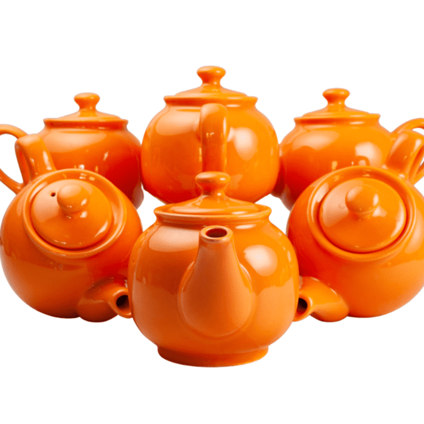 Set of 6 teapots, Cesiro, 600 ml, Tropical Orange