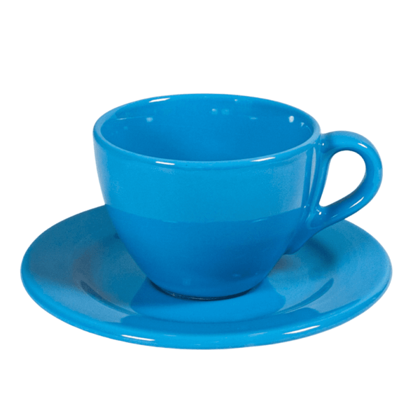 Cup with saucer for coffee, Cesiro, 160 ml, Royal Blue