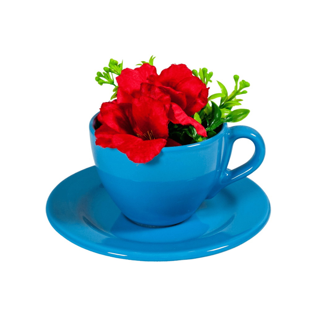Cup with saucer for coffee, Cesiro, 160 ml, Royal Blue