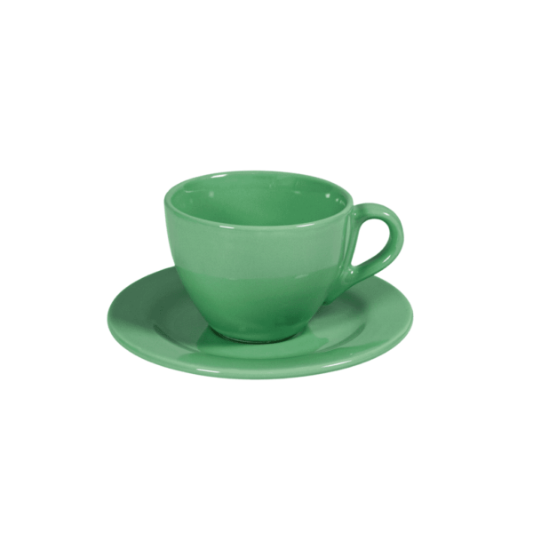 Cup with saucer for coffee, Cesiro, 160 ml, Water Mint Green