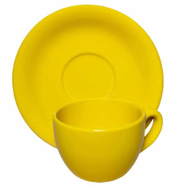 Cup and saucer, Cesiro, 180 ml, Dandelion Yellow